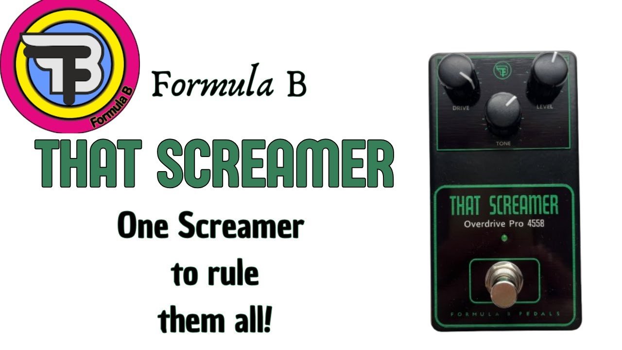 Formula B "That Screamer" TS808/TS9/TS10 all in one ! SRV style song
