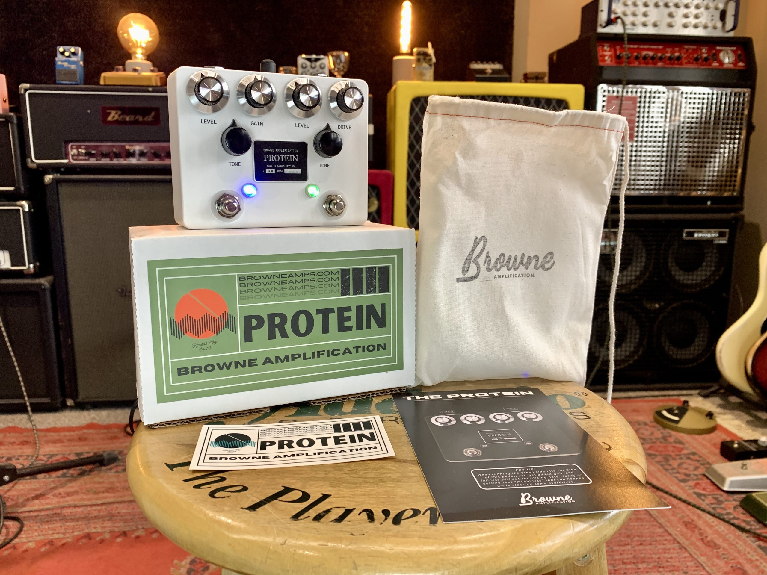 Browne Amplification Protein V3 White One More Pedal